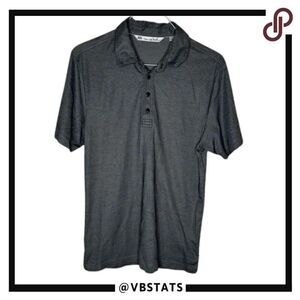 Travis Mathew Charcoal Gray Athleisure SS Golf Polo in Size Medium